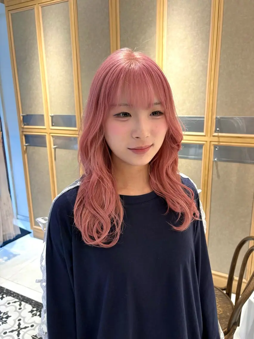 ロング カラー ヘアカラー トリートメント ヘアセット 垢抜け/レイヤー /艶カラー🪼風香のヘアスタイル