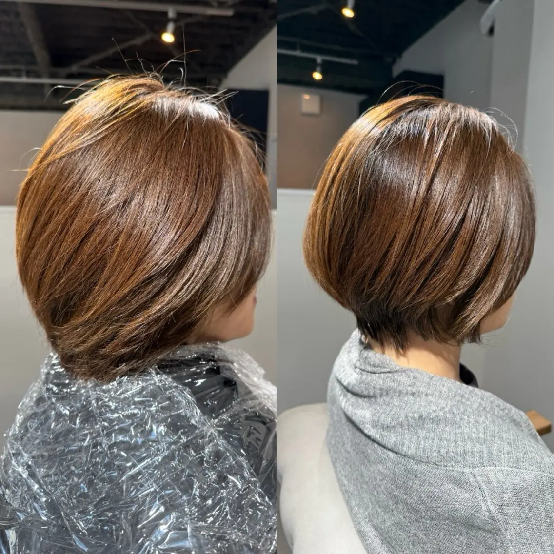 ショート カラー カット ヘアカラー トリートメント 脱白髪染め美容師 竹内涼乃のヘアスタイル