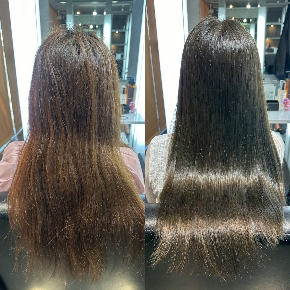 ロング 縮毛矯正 福西 司のヘアスタイル