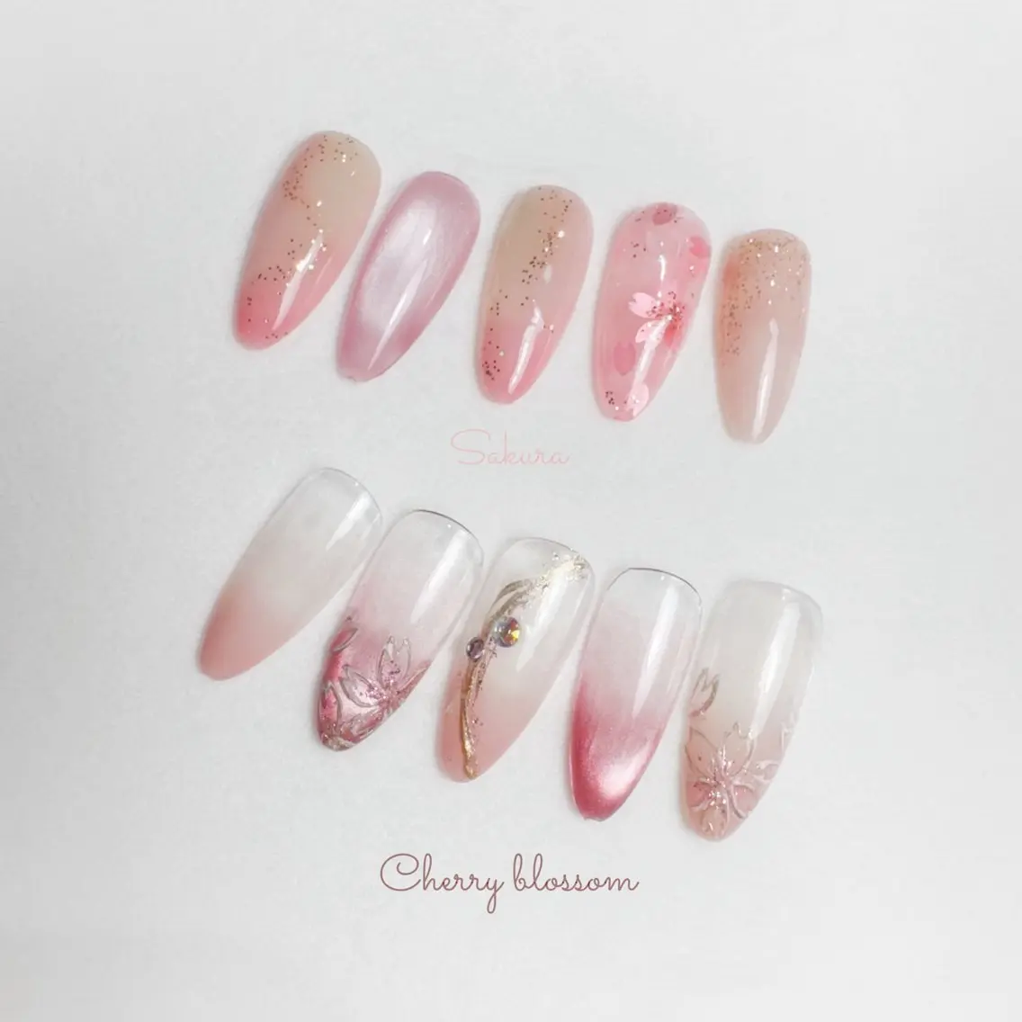 セミロング ハンドネイル Re nailのネイルデザイン