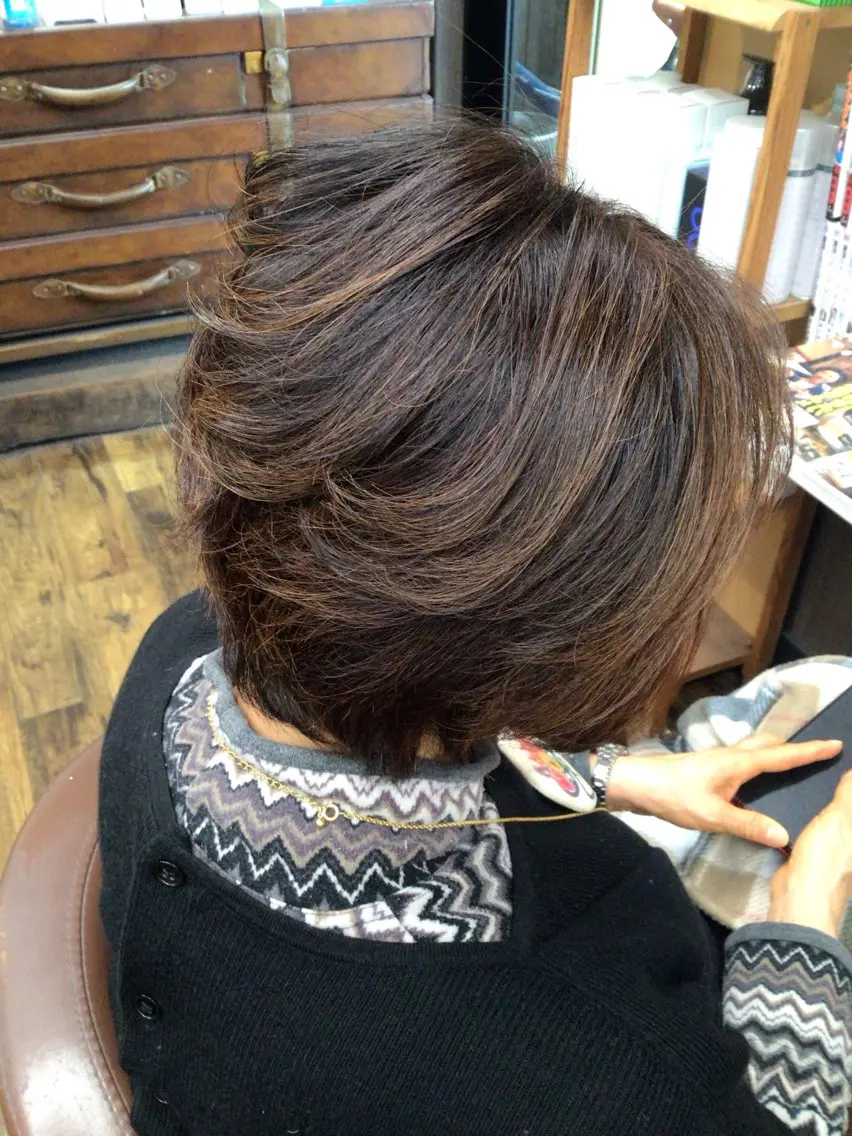 ショート ショートボブ ボブ ショートヘア パーマ 香川 裕基のヘアスタイル