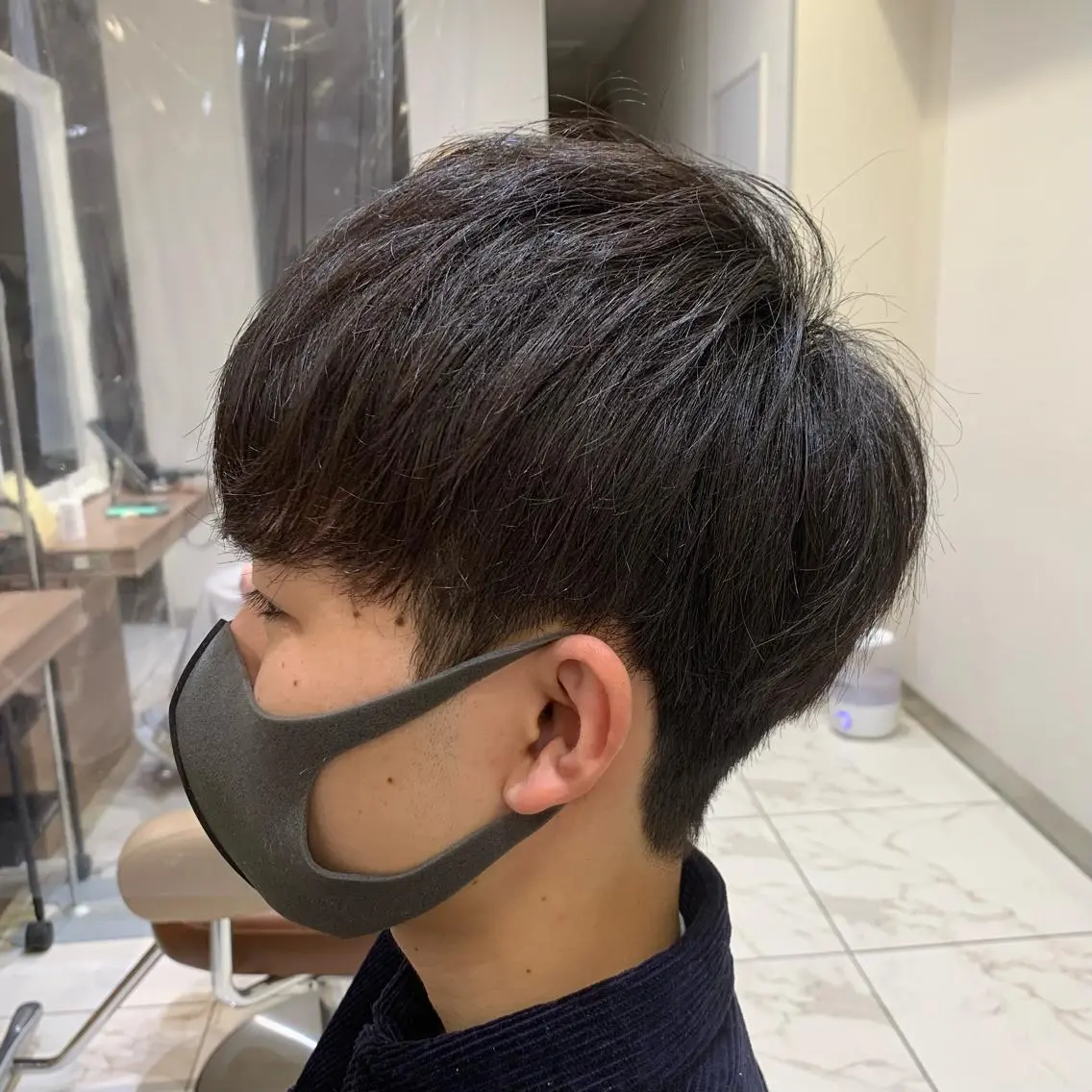 ショート メンズ カット 【メンズ縮毛矯正】 田中秀斗のヘアスタイル