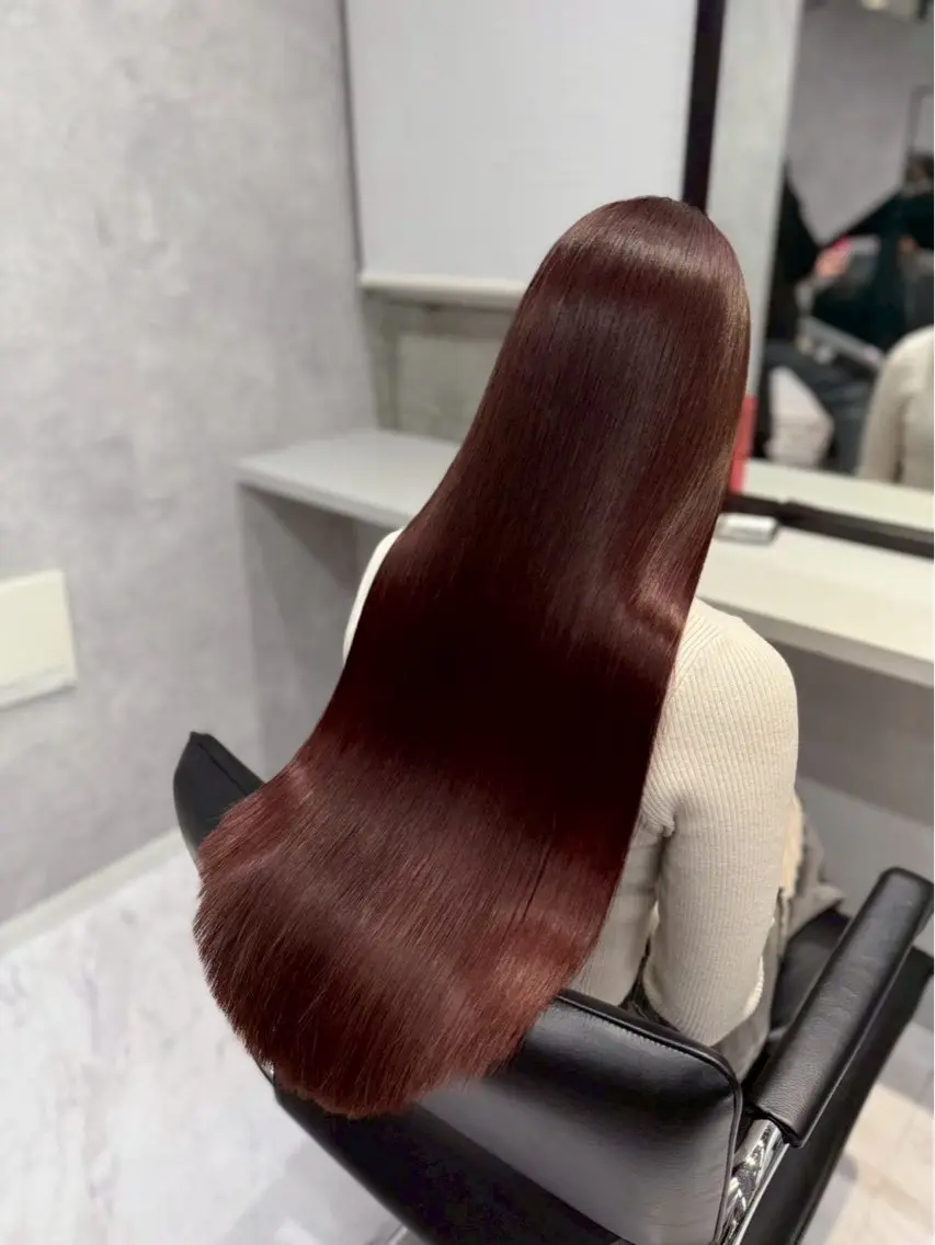ロング カラー 髪質改善 ヘアカラー トリートメント 福岡美容室/髪質改善 あおいのヘアスタイル