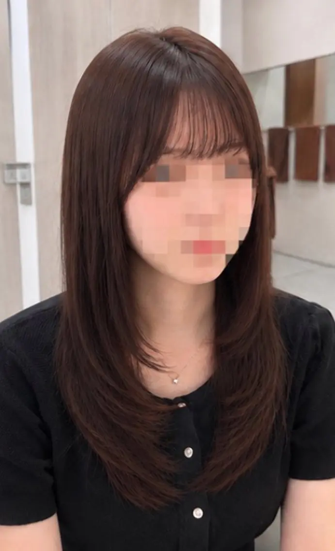 セミロング カラー FORCE 青木明日翔のヘアスタイル