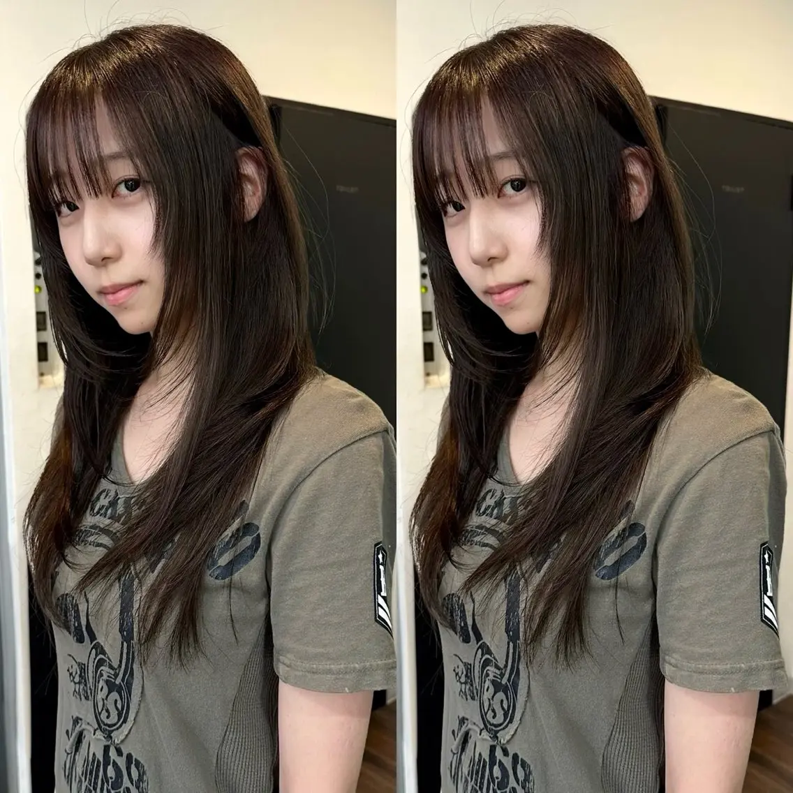 カラー ブラウンカラー 透明感カラー ダブルカラー 髪質改善 ヘアカラー slit kokoroのヘアスタイル