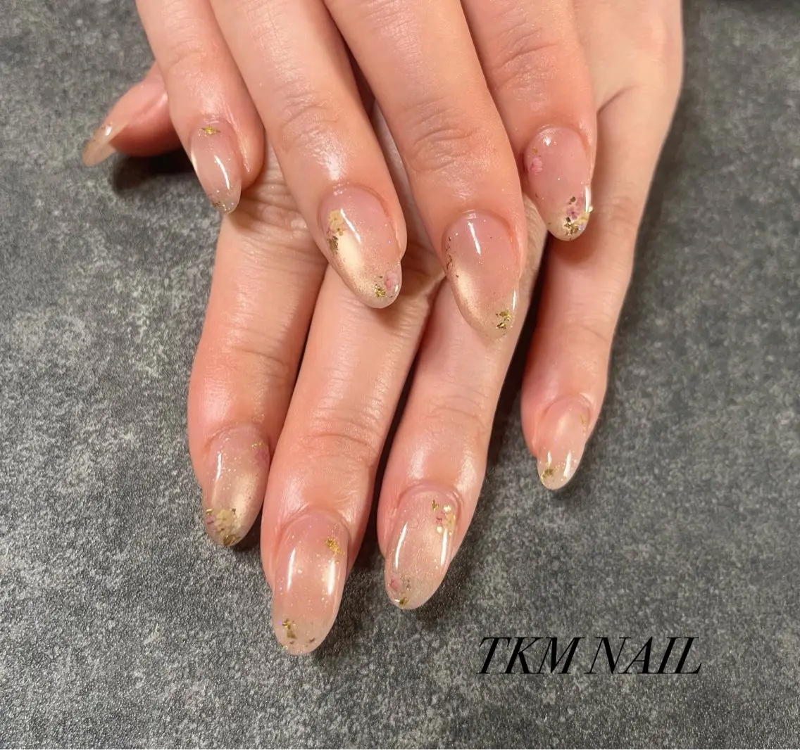 ネイル シンプルネイル ハンドネイル フットネイル ______ TKM  NAILのネイルデザイン