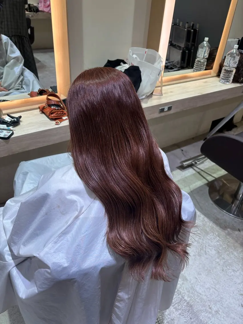ロング ヘアアレンジ 韓国風ヘア むらこし ゆづきのヘアスタイル