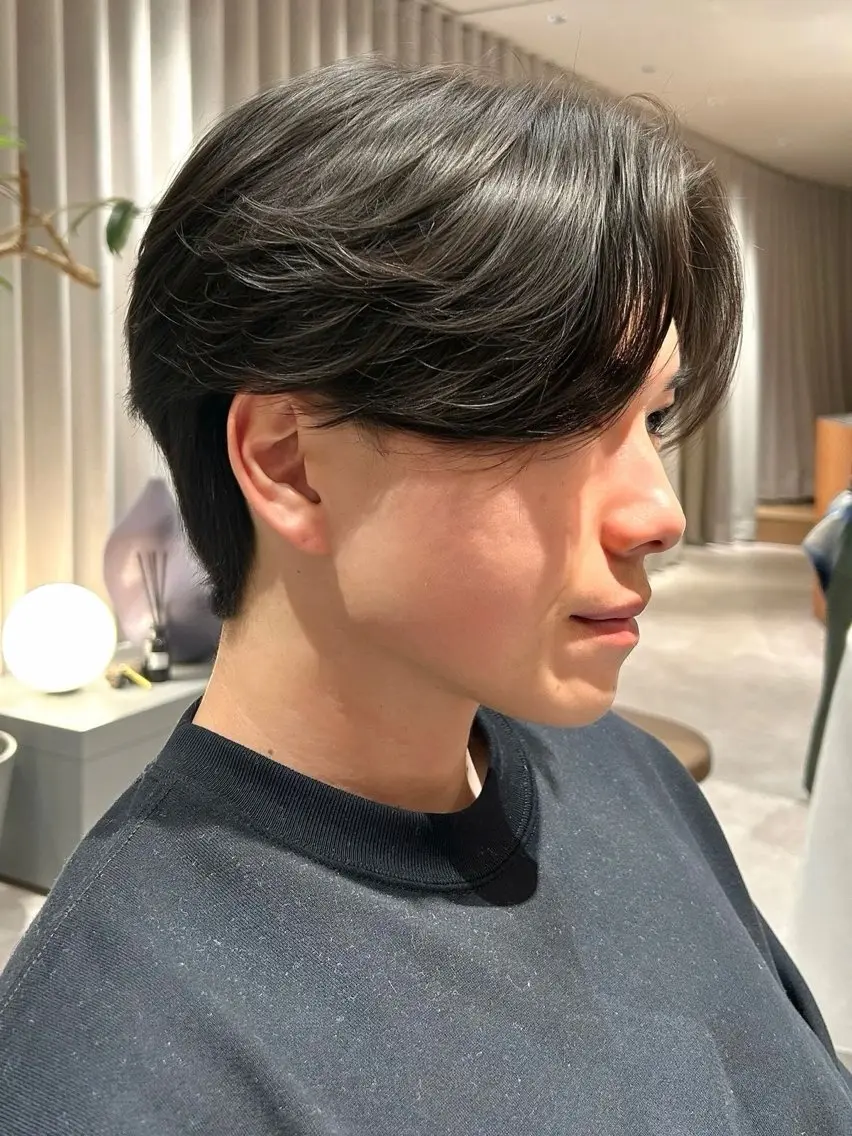 《ミニモ限定価格》就活中の方必見👀⁉️絶対にバレない毛流れパーマ🍃で少しでもセットを楽にカッコよく🫵カット+パーマの写真