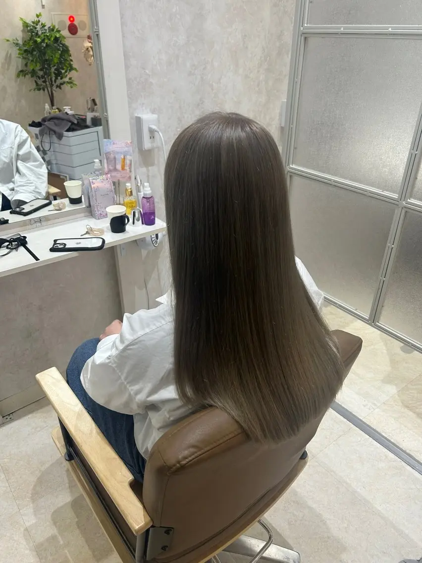 セミロング カラー ヘアカラー トリートメント ヘアセット 💙まこと💙艶 カラー(Rico)のヘアスタイル