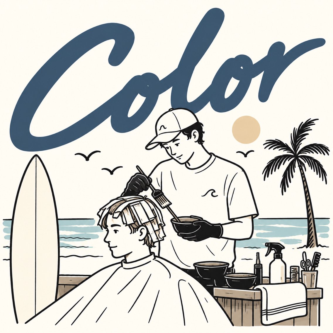 カット＆ハイライト（メッシュ）orバレイヤージュの写真