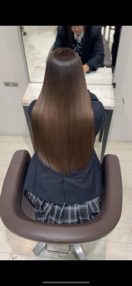ロング 縮毛矯正 トリートメント 白髪ぼかし/髪質 改善/KOMORIのヘアスタイル