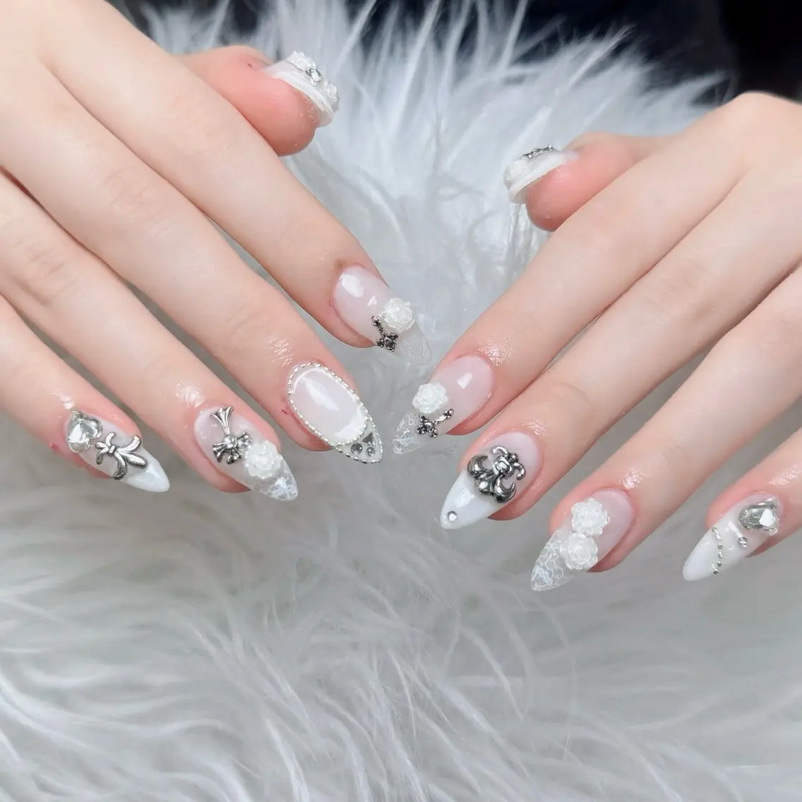 ネイル アートネイル 韓国ネイル 持ち込み ワンホンネイル ハンドネイル Lenie Nail Salonのネイルデザイン