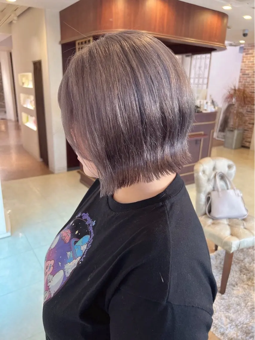 ショート カット ヘアカラー トリートメント りか/透明感カラー/ レイヤーカットのヘアスタイル