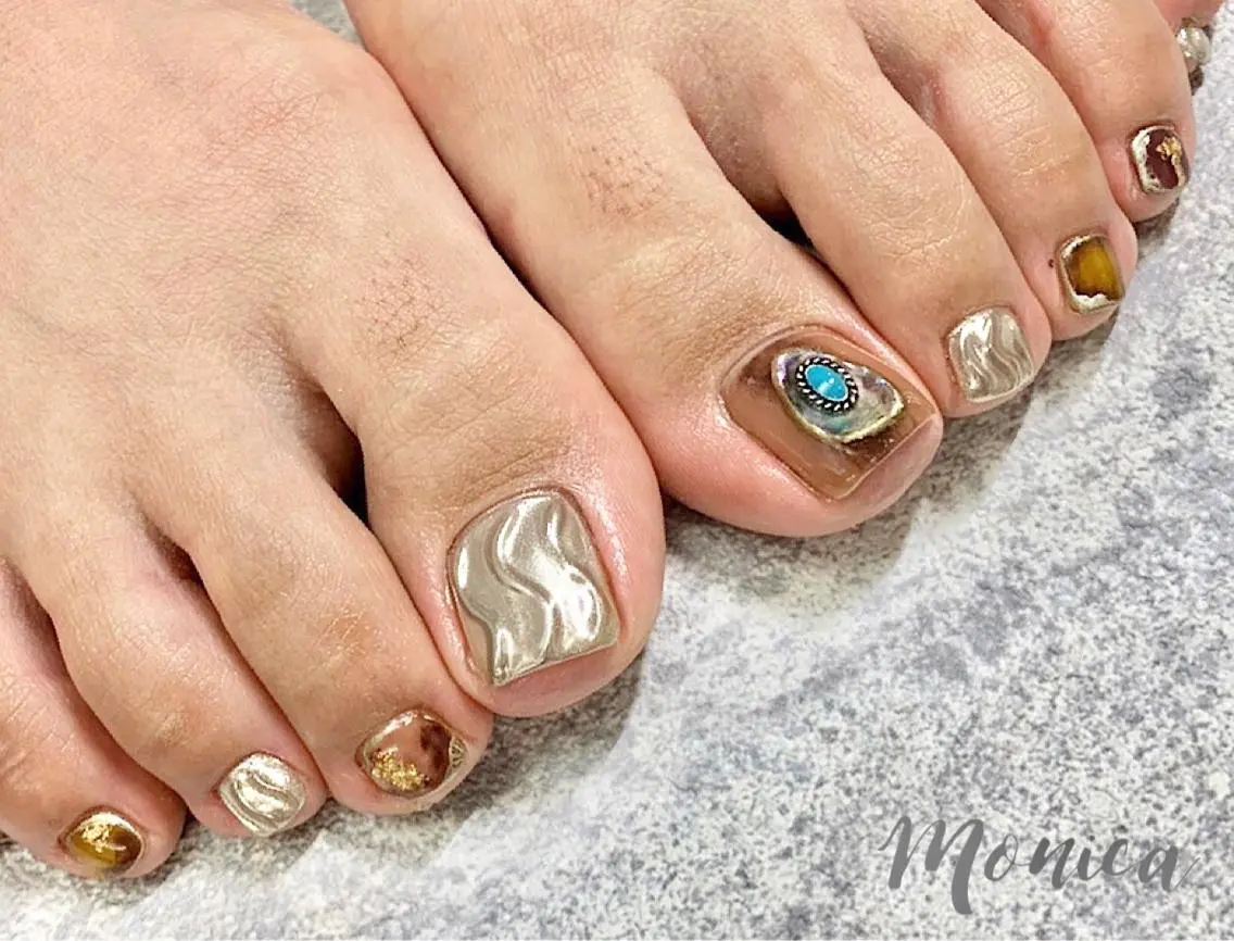 ネイル フットネイル nailsalon MONICAのネイルデザイン