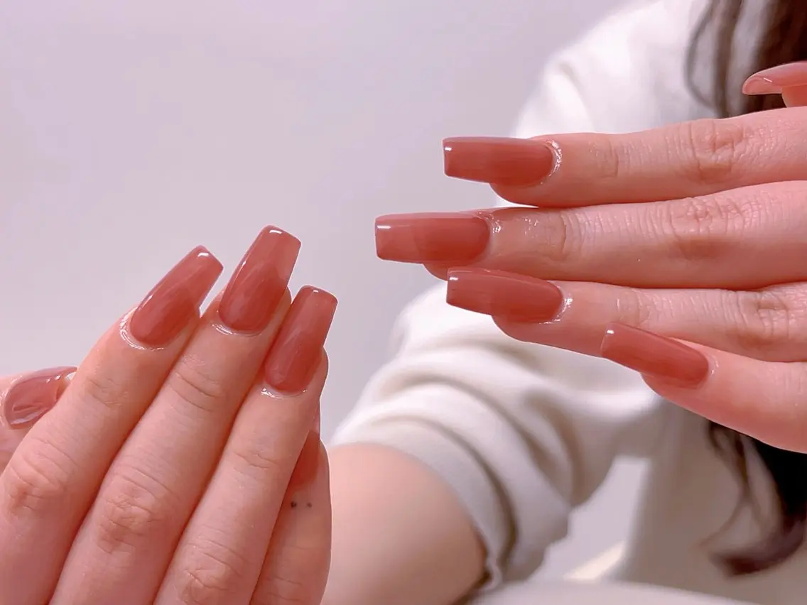 【スカルプ】HAND★長さ出し&ワンカラー/フラッシュネイル    新規7990の写真