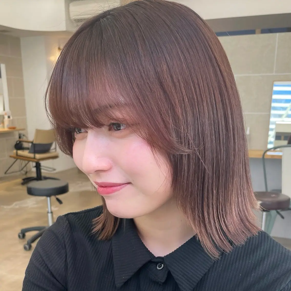 似合わせレイヤー🌟 巻ける縮毛矯正みつきのヘアスタイル