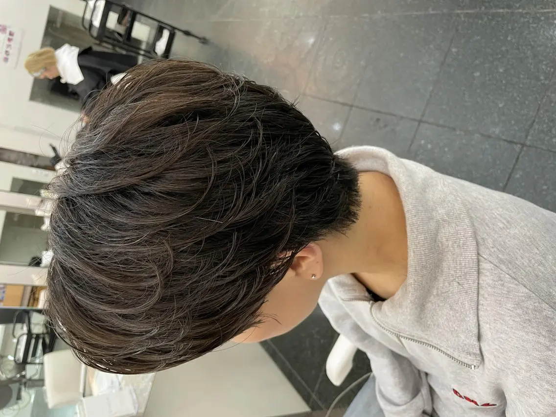 ショート パーマ メンズ カット パーマ 💇🏻‍♂️パーマ ニキ✨本田龍斗のヘアスタイル