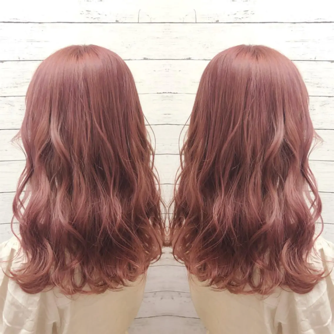 セミロング カラー ヘアカラー ヘアセット 韓国ヘア🤍髪質改善 🇰🇷AKANEのヘアスタイル