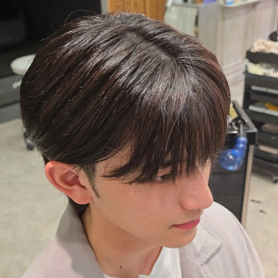 【✨極上リラックス✨見た目も新しく!】カット✂️+ケアカラー🌈+ヘッドスパ♨️(25分コース)の写真