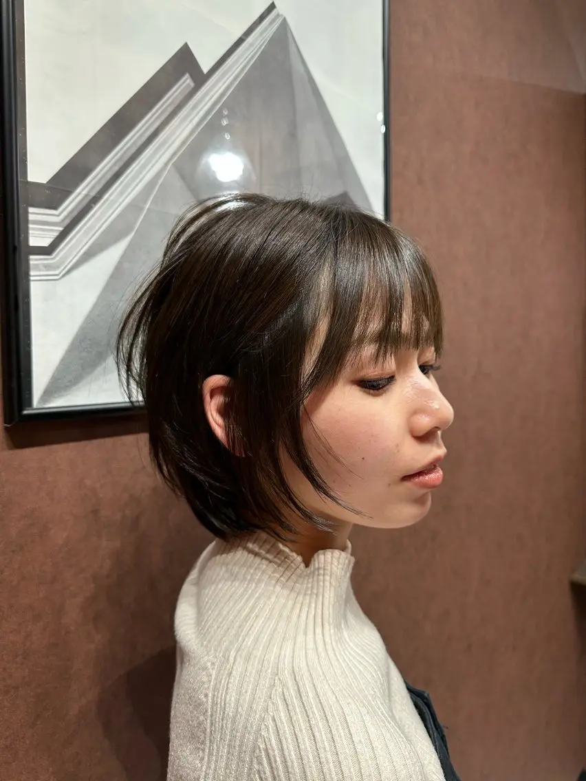 ミディアム 岩崎流成 スタイリストのヘアスタイル