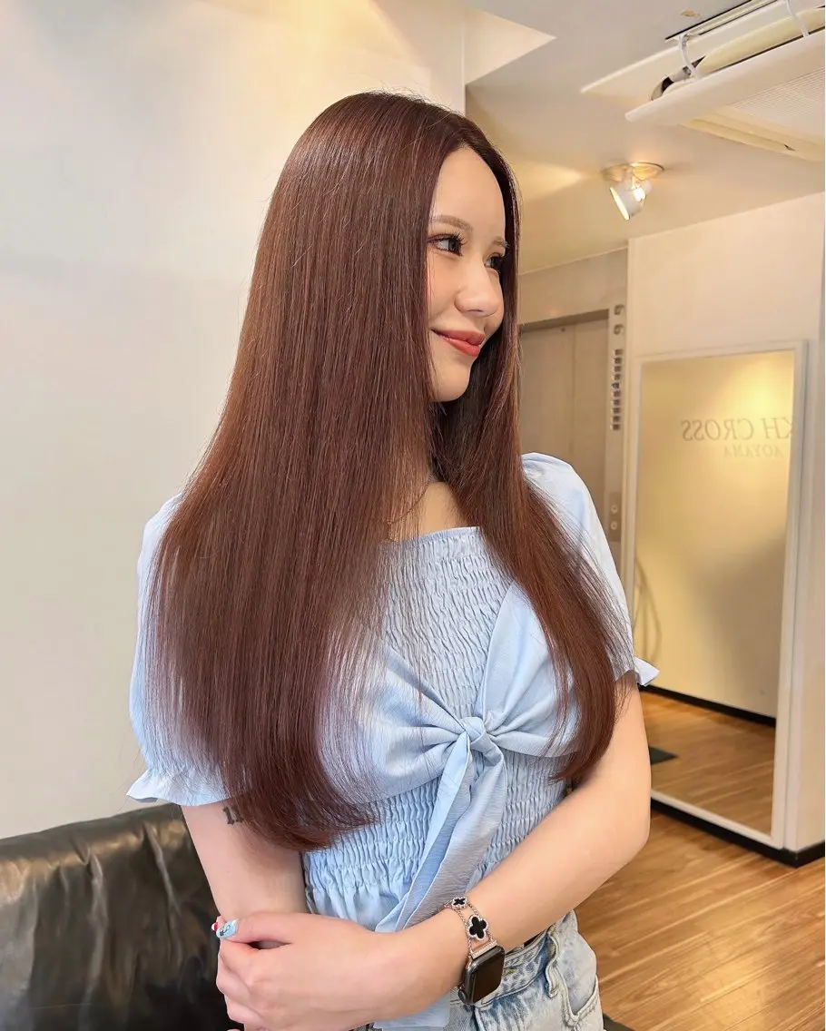 ロング カラー ヘアカラー エクステ ANKH CROSS 🦋mako🦋のヘアスタイル