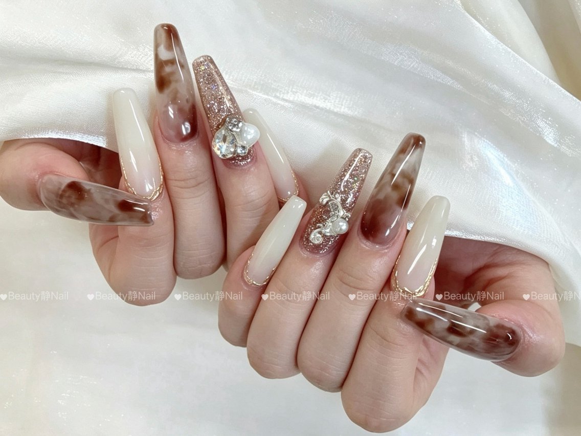 ネイル ロングネイル ハンドネイル Beauty静 nailのネイルデザイン