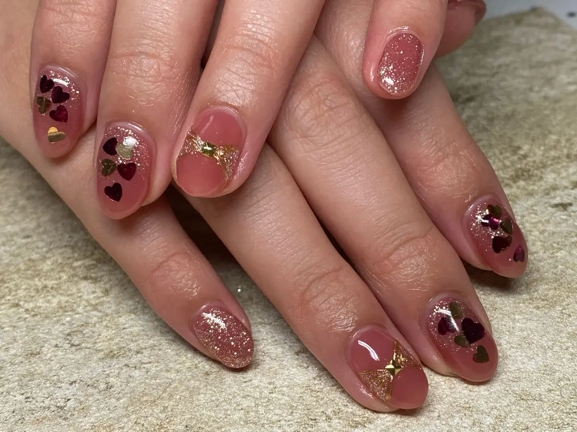 ネイル アートネイル チークネイル 長さ出し フラッシュネイル フットネイル Nail Ann【西川口店】のネイルデザイン