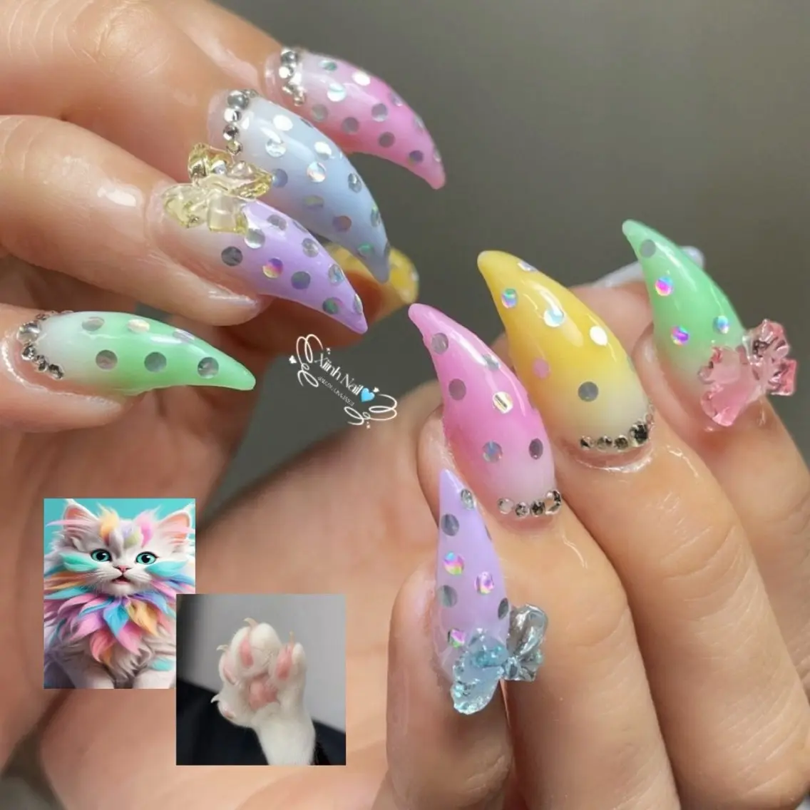 ネイル チークネイル 桜ネイル 長さ出し フットネイル ジェルネイル ハンドネイル XIINH NAIL SALONのネイルデザイン