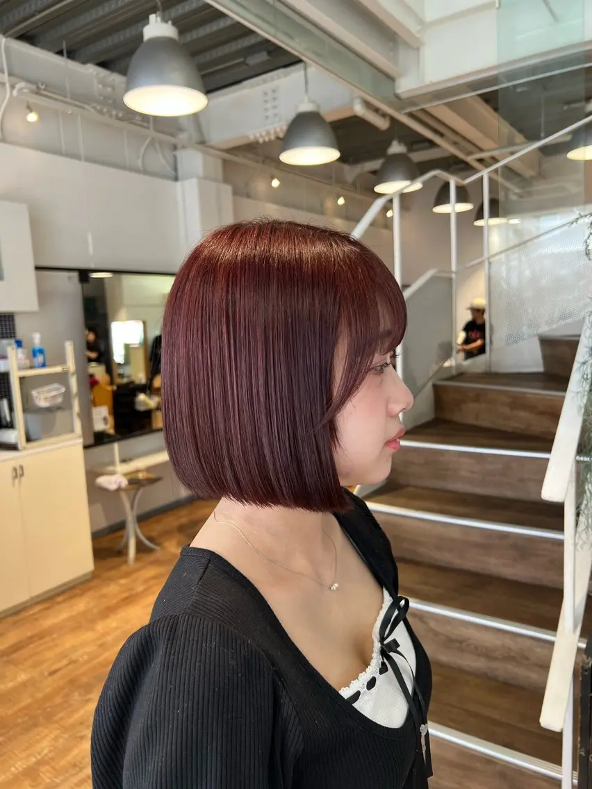 カラー ブリーチ カシス ダブルカラー ブリーチなしカラー ピンクカラー ヘアカラー インナーカラー♡ Nanakoのヘアスタイル