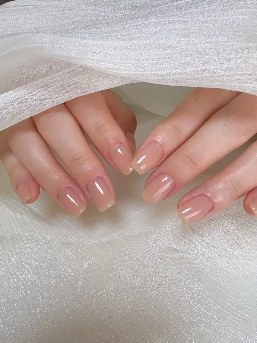 ネイル ワンカラーネイル スクエアネイル ハンドネイル nail salon minthのネイルデザイン