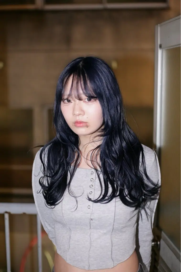カラー ブルーカラー ネイビーカラー Matsuda Koutaのヘアスタイル