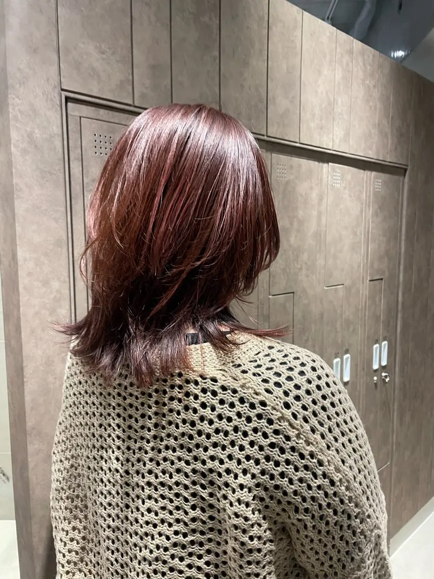 ミディアム カラー 髪質改善 トリートメント 海外ヘア🇺🇸✨ 恵比寿　MIYUKIのヘアスタイル