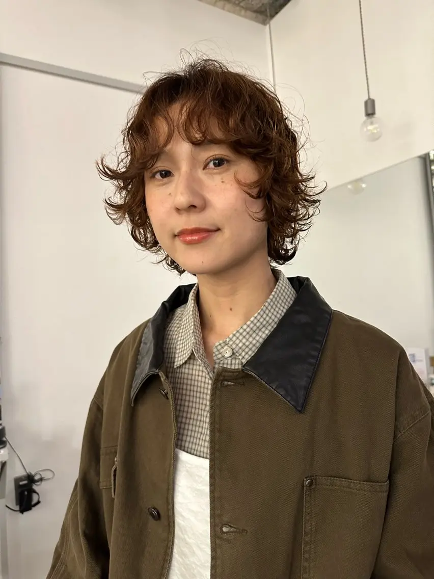 ショート ハッシュカット/ パーマ/畠山大のヘアスタイル