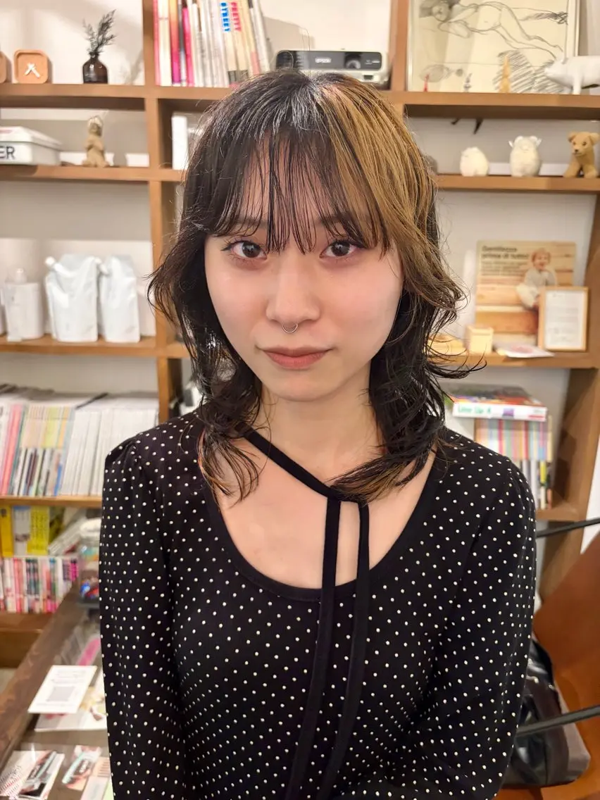 セミロング カットモデル募集 西川二葉のヘアスタイル