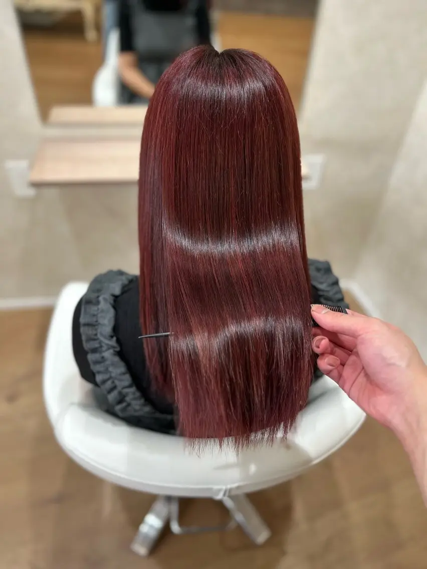 ロング カット ヘアカラー 阿倍野/髪質改善 /縮毛矯正/坪田幸広のヘアスタイル