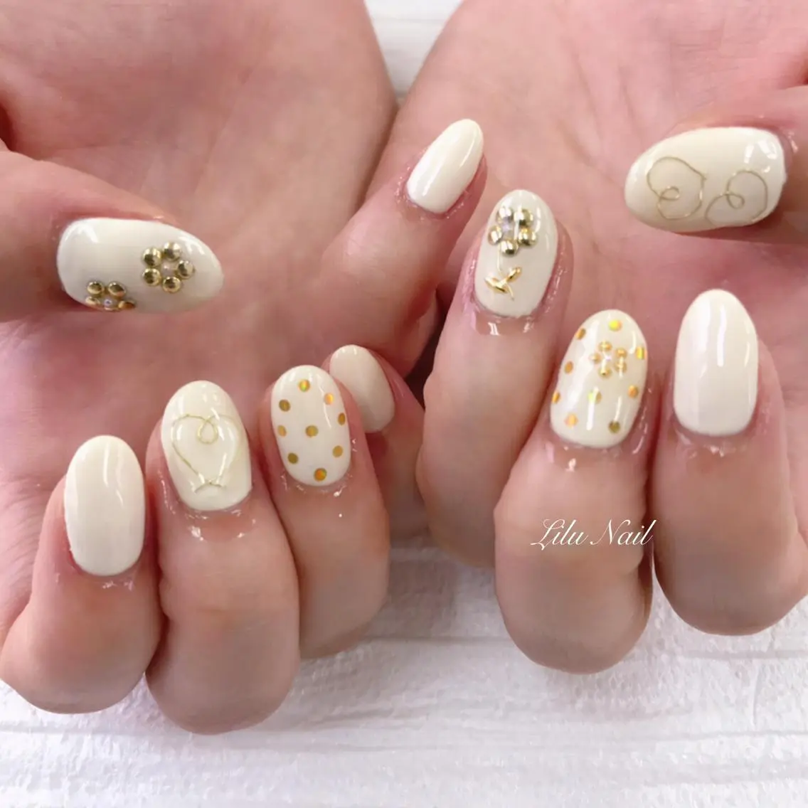 ネイル モチの良さ◉ フィルインネイル♡のネイルデザイン