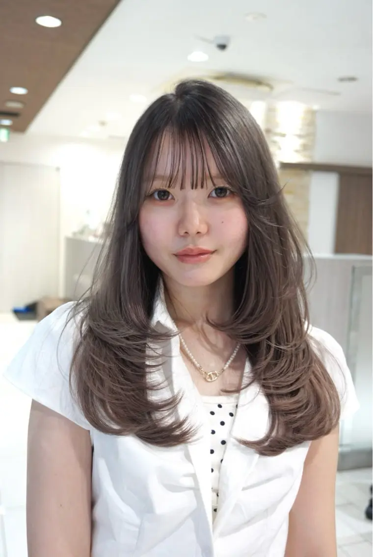 ロング カラー AIR銀座 園田萌華のヘアスタイル