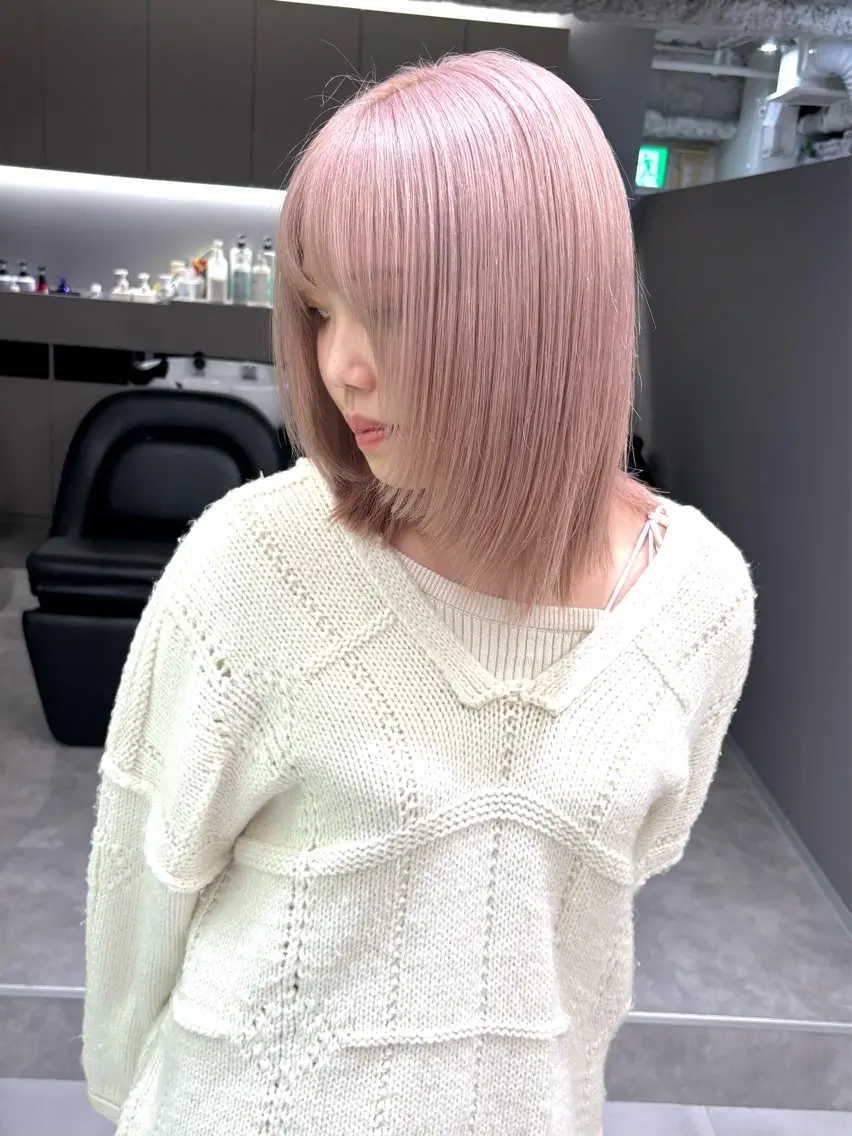 ミディアム 鈴木 朔弥/一宮のヘアスタイル
