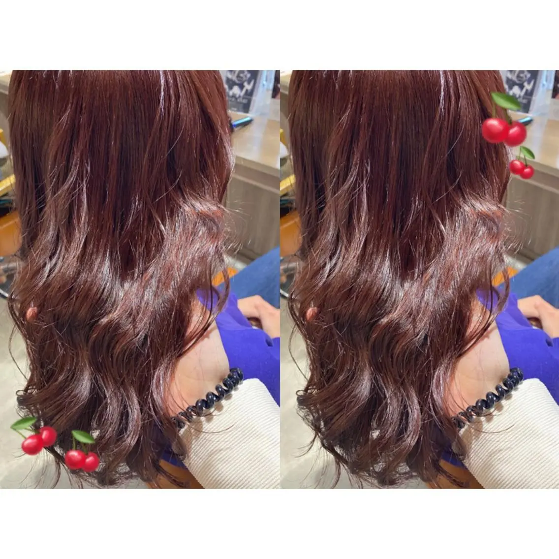 カラー ブリーチ ブリーチなしカラー レッドカラー カット トリートメント 🩵盛れる顔周りヘア EMI🩵のヘアスタイル
