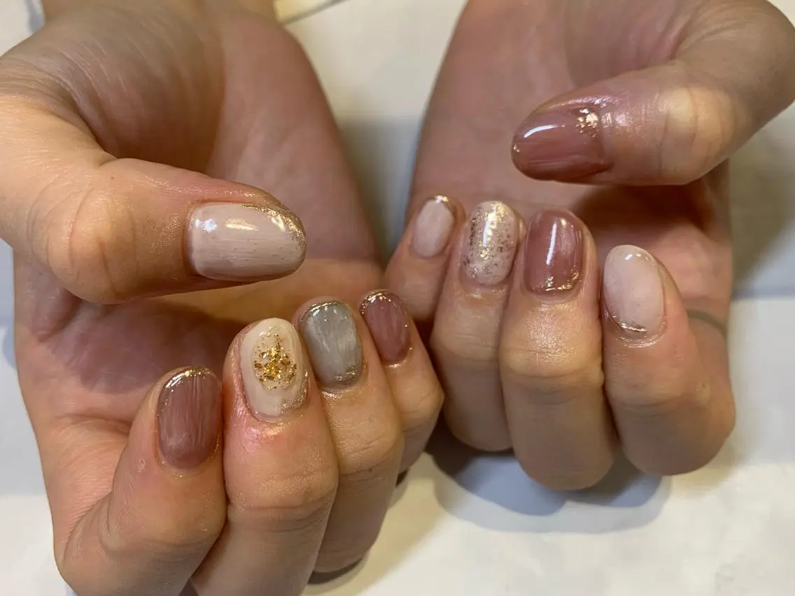 ネイル 持ち込み マキノ ユイのネイルデザイン
