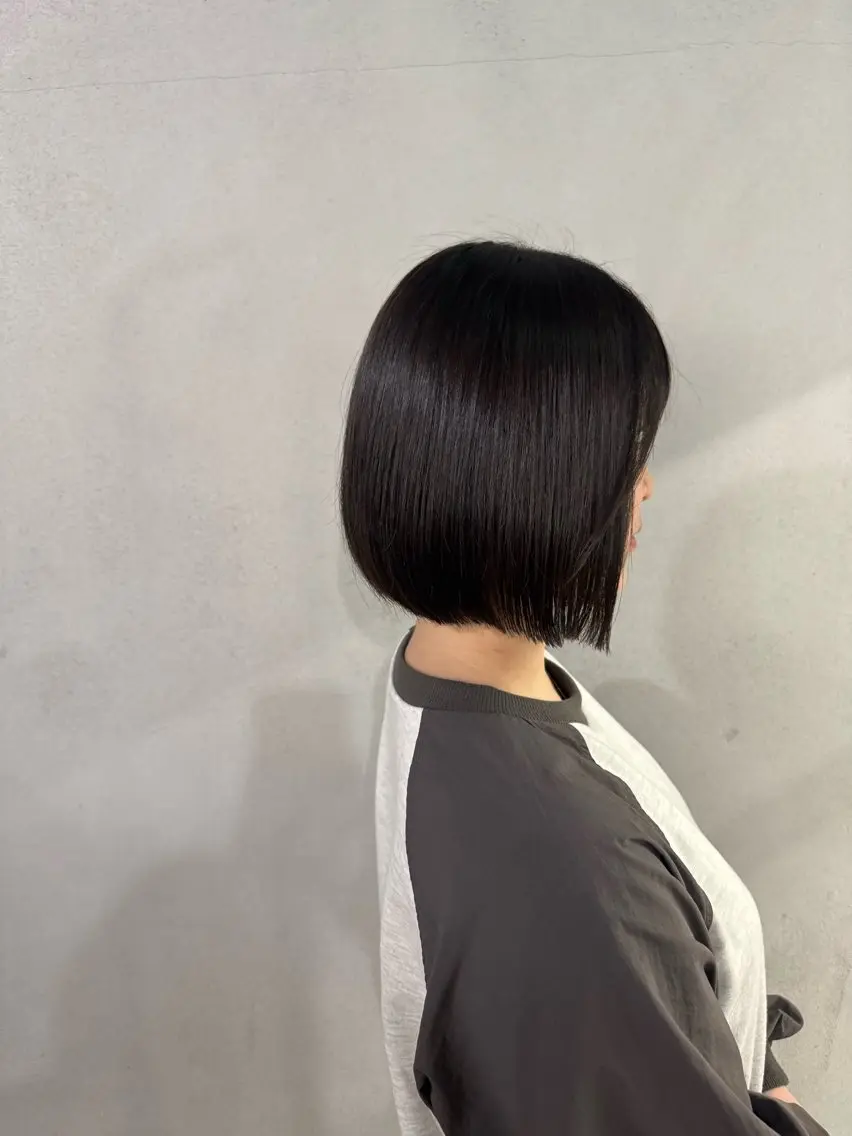 ショート ボブ 縮毛矯正 カット 縮毛矯正 トリートメント #tag 佐藤璃美のヘアスタイル