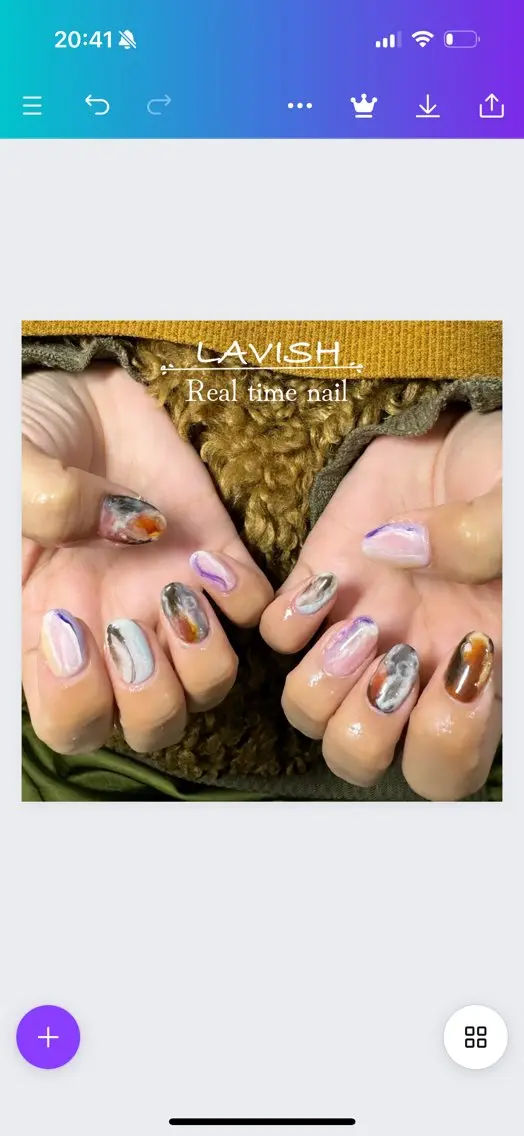 ネイル LAVISH 大和店 emi・:*+のネイルデザイン