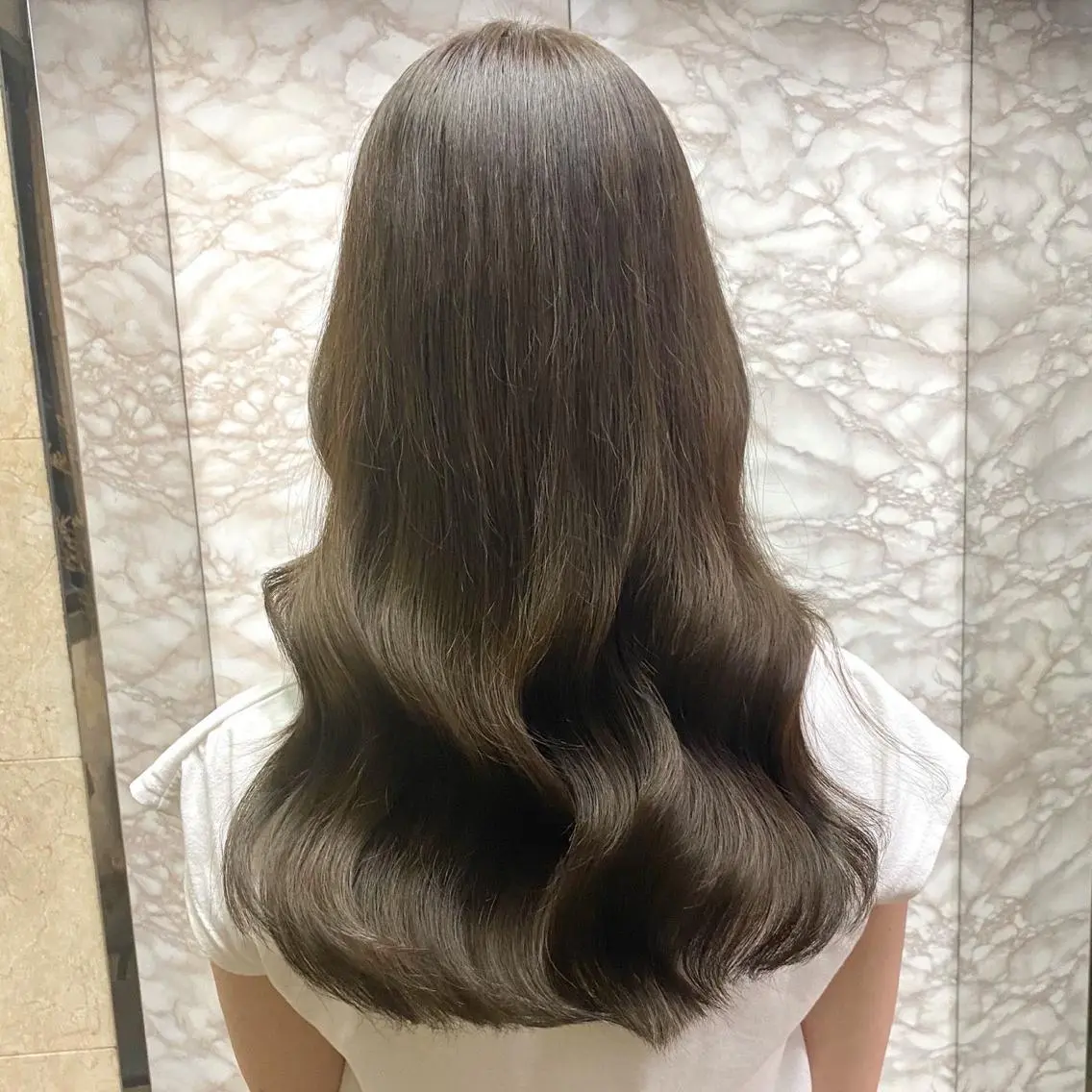 セミロング カラー ヘアアレンジ グレージュ ヘアカラー トリートメント ヘッドスパ ヘアセット 大宮/山口 竣也のヘアスタイル