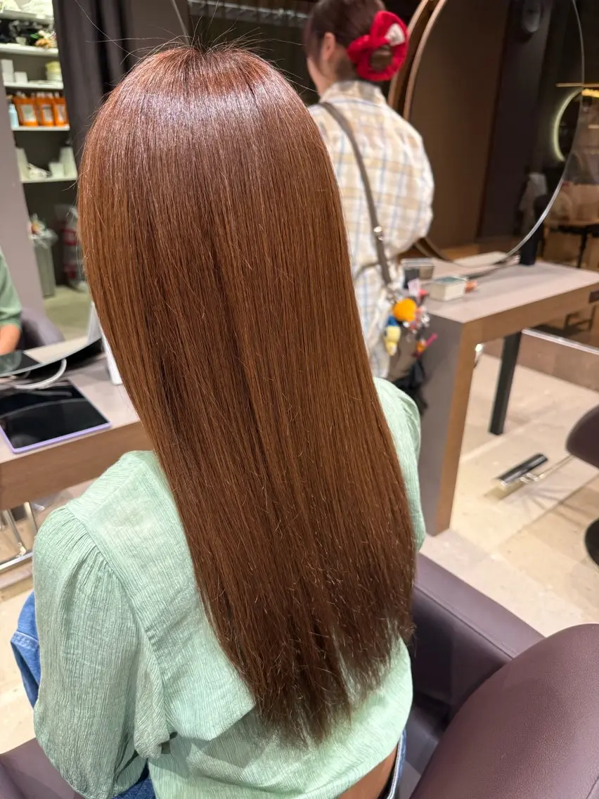 ロング トリートメント 🍒暖色系カラー 🍒Rine🍒のヘアスタイル
