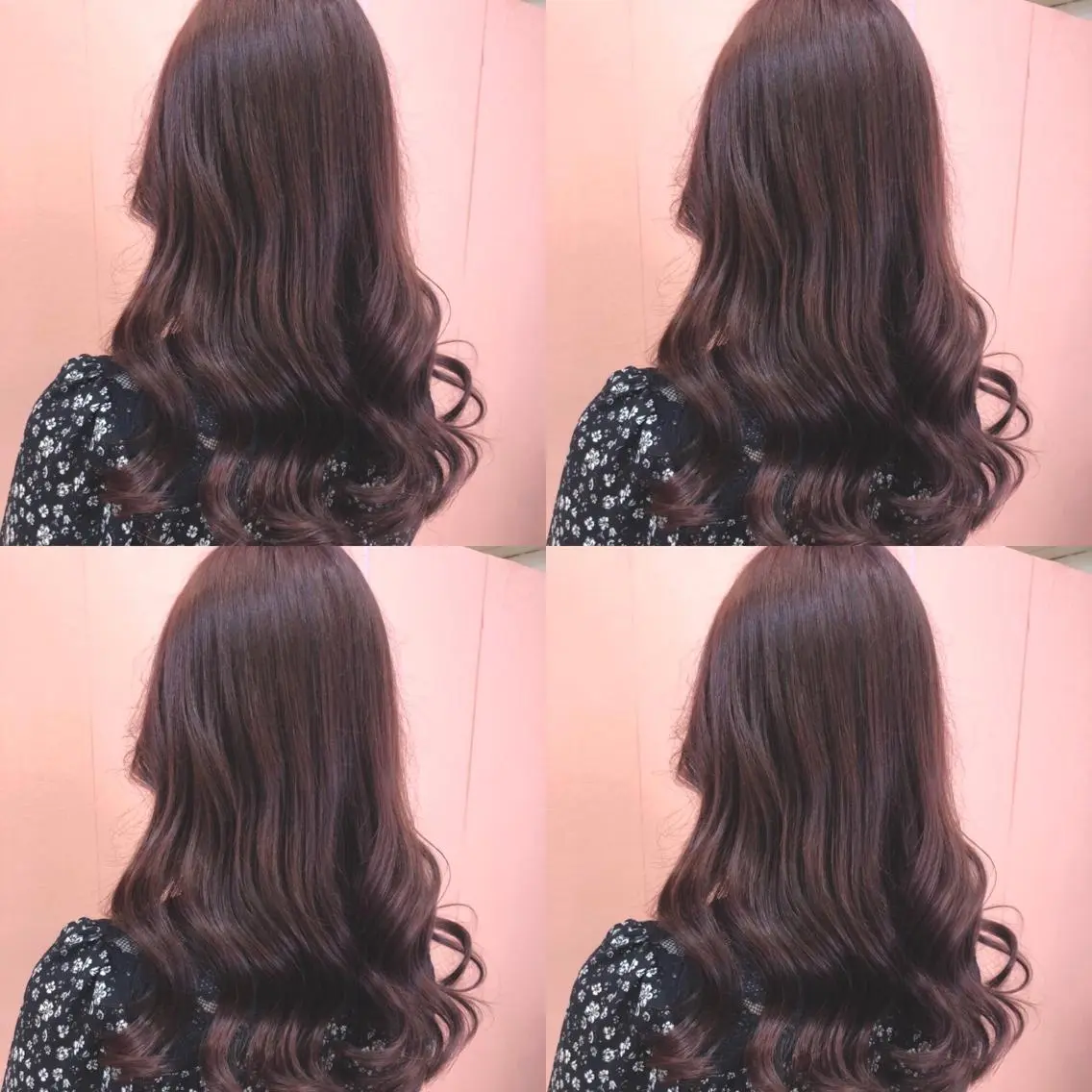 セミロング カラー ブラウンカラー ピンクカラー ピンクブラウン 🌷MAYU 🌷のヘアスタイル