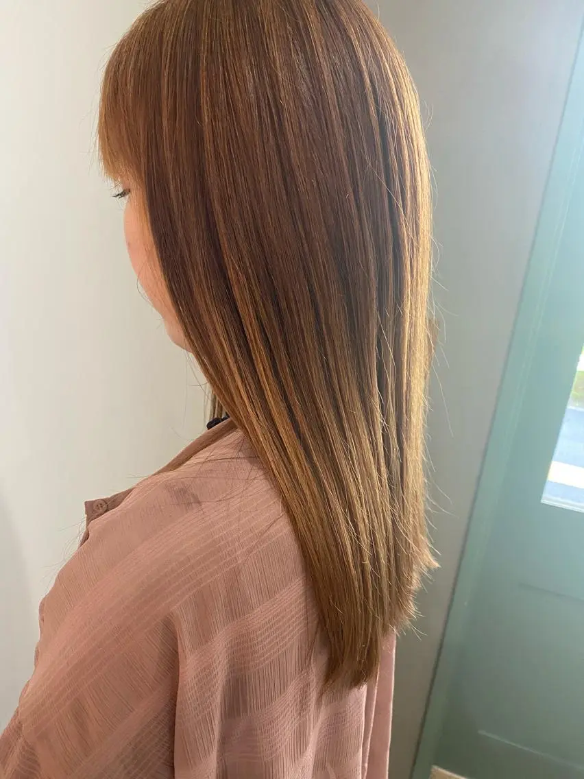 カット➕ケアストレートパーマ➕スパ➕超音波ヘアケアの写真