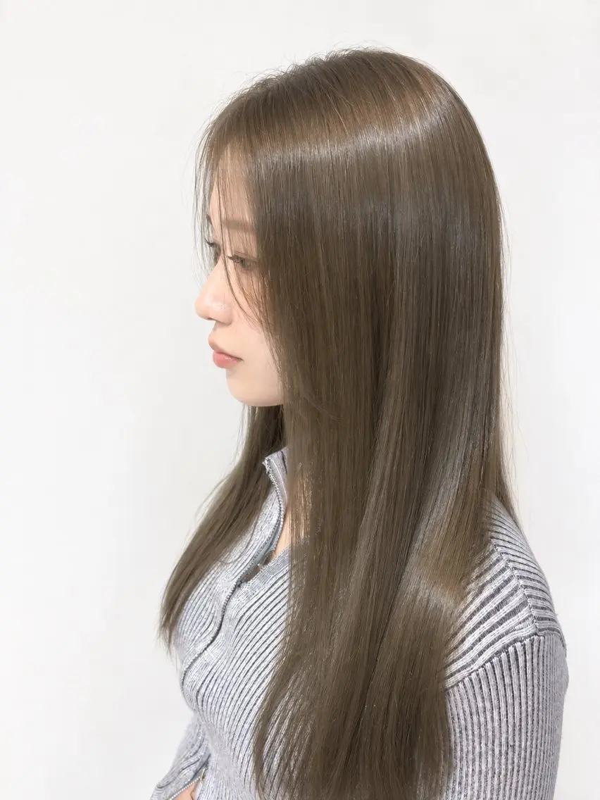 カラー ベージュカラー オリーブベージュ Li'a 𝑹𝒖𝒌𝒂🐾のヘアスタイル