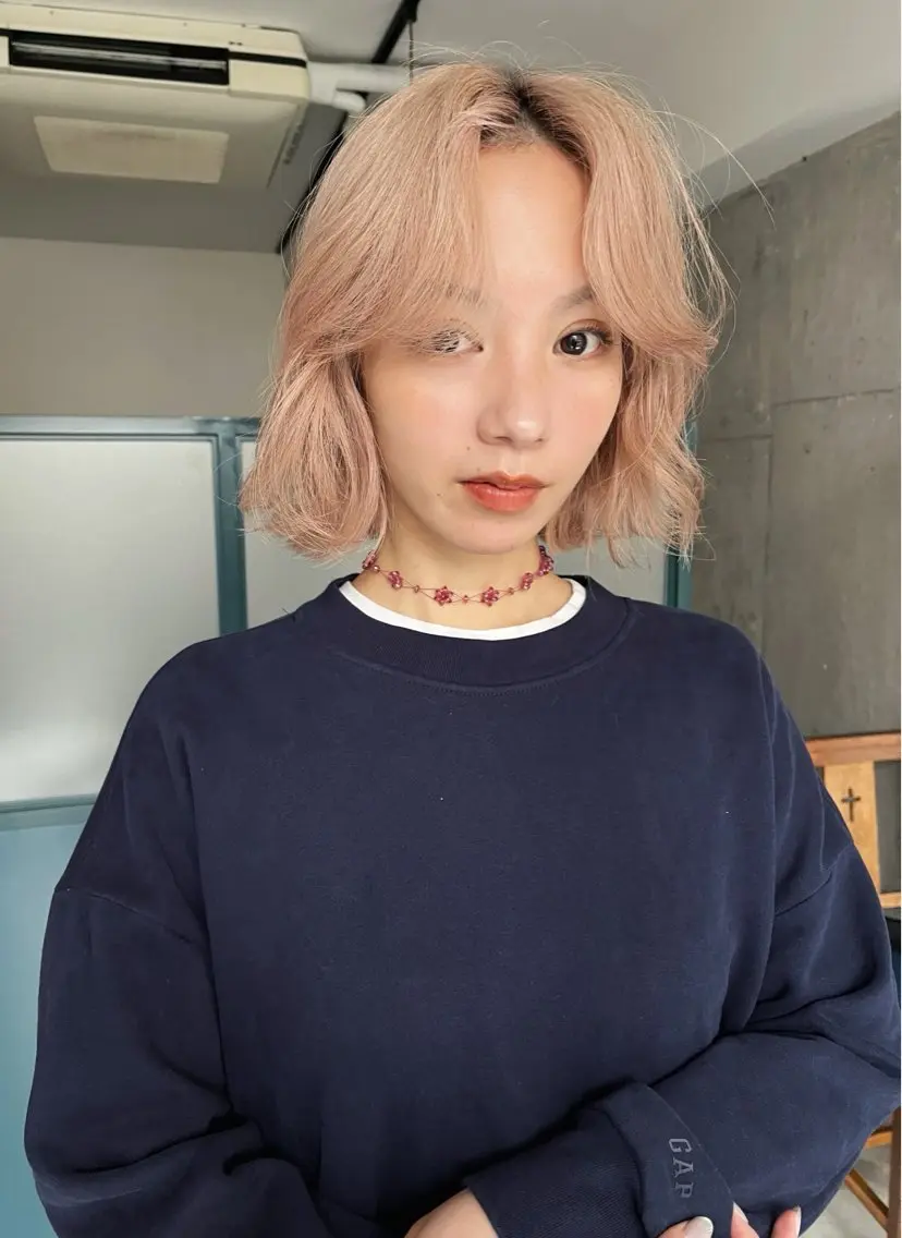 ショート カラー ヘアカラー 暖色/パーマ 🌼クニトウメイのヘアスタイル