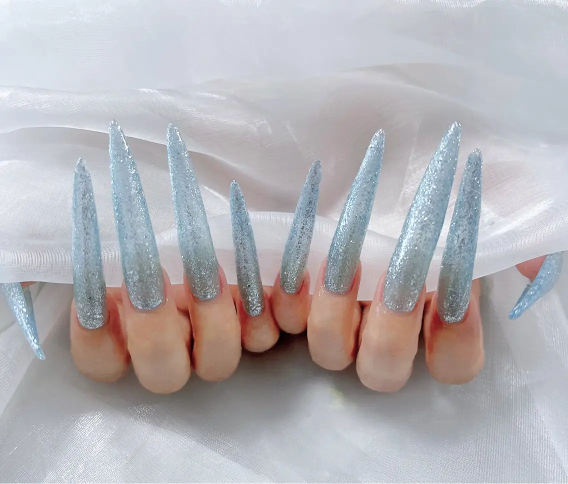 ネイル オーロラネイル クリアネイル フラッシュネイル ジェルネイル グラデーション Amee Nail Salonのネイルデザイン