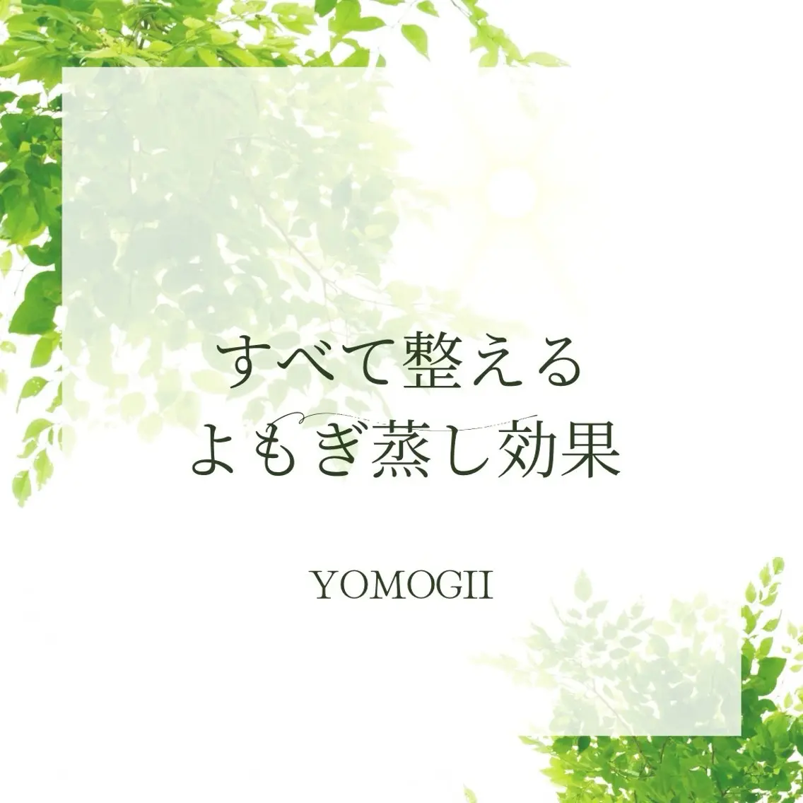 【5月限定・よもぎ蒸し60分】免疫力アップ◆選べるハーブよもぎ蒸し◆¥3,300の写真